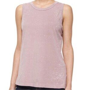 Current Elliot The Muscle Tee in Faded Mauve Galaxy